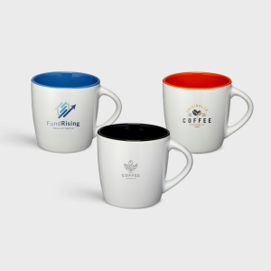 Azteek keramische mok van 340 ml met gekleurde binnenkant