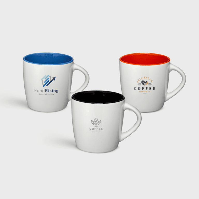 Azteek keramische mok van 340 ml met gekleurde binnenkant