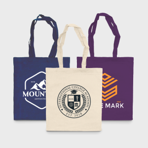 Katoenen tassen met lange hengsels 136 g/m²