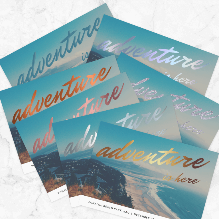 Ansichtkaarten met exclusieve afwerkingen