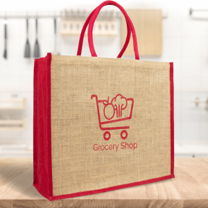 Gekleurde Jute Shopper