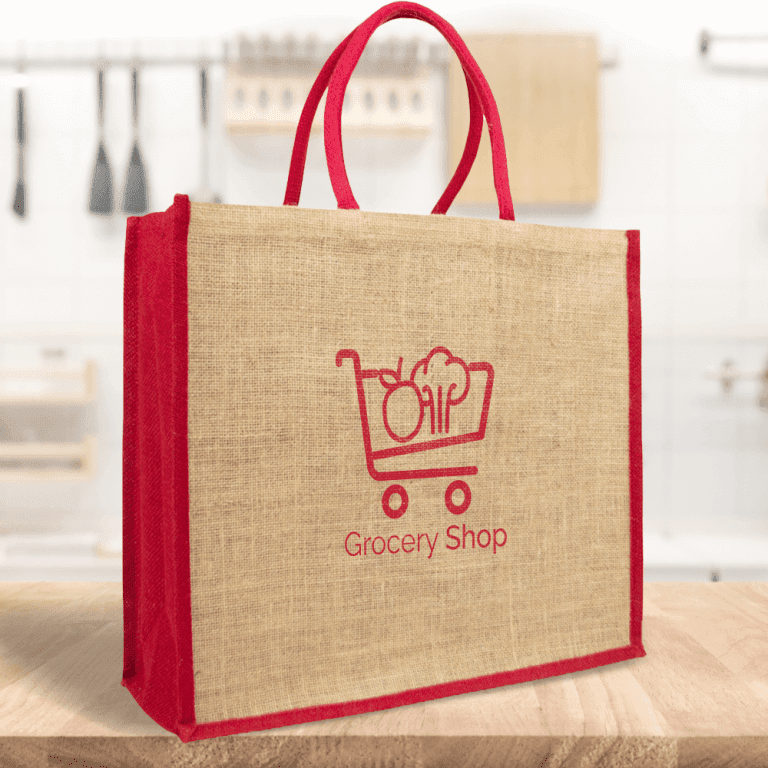 Gekleurde Jute Shopper