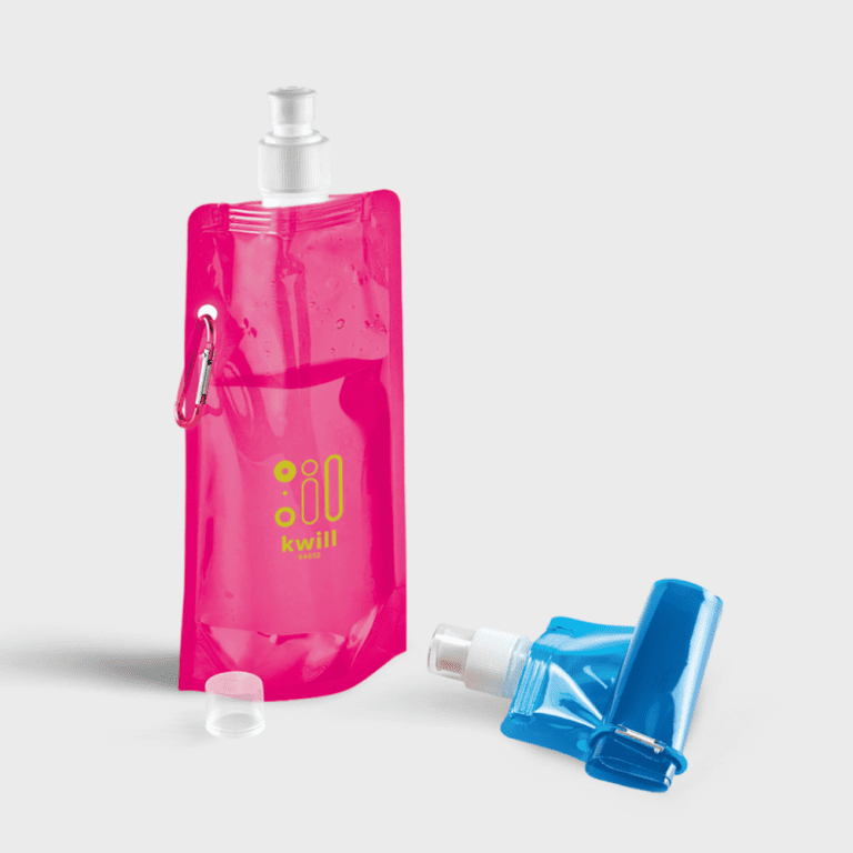 Opvouwbare fles met push-pull-dop