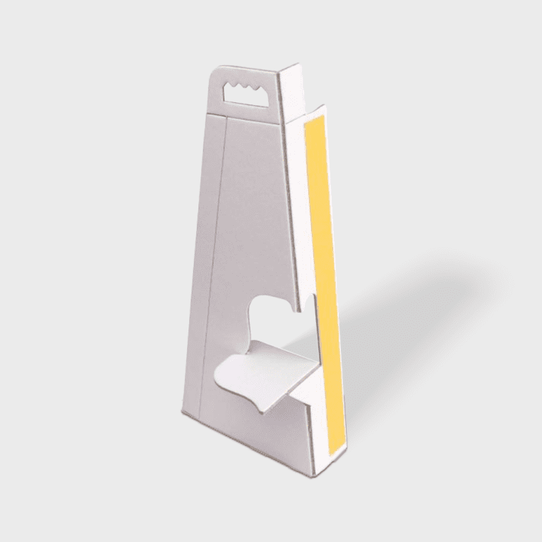 Kartonnen standaard voor panelen