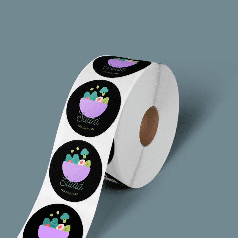 Voedselveilige stickers op rol