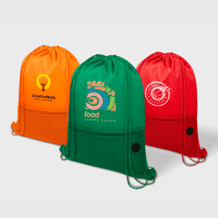 Mesh rugzak met trekkoord sluiting