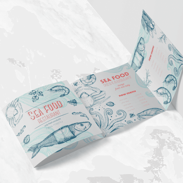 Wikkelvouw folders (8 zijdes)