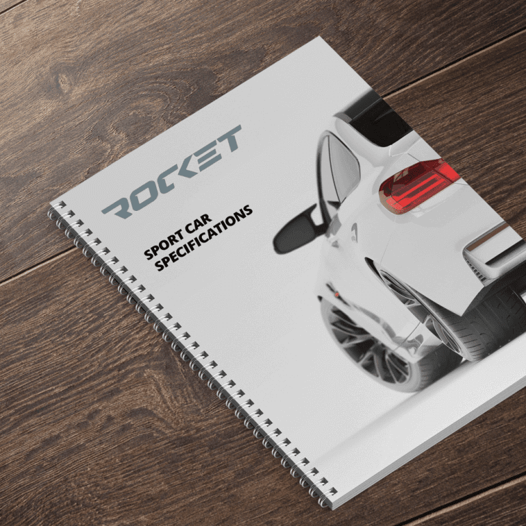 Wire-o brochure als menukaart