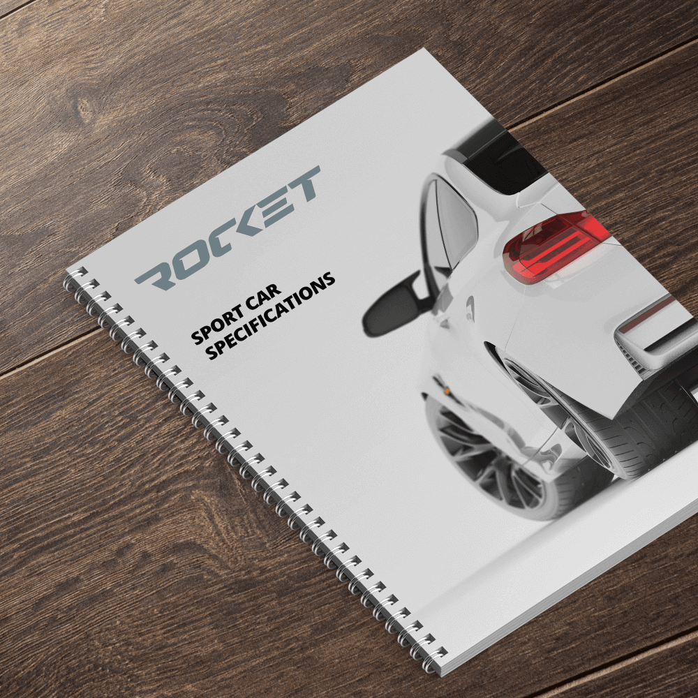 Wire-o brochure als menukaart