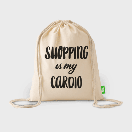 Katoenen rugzak met trekkoord