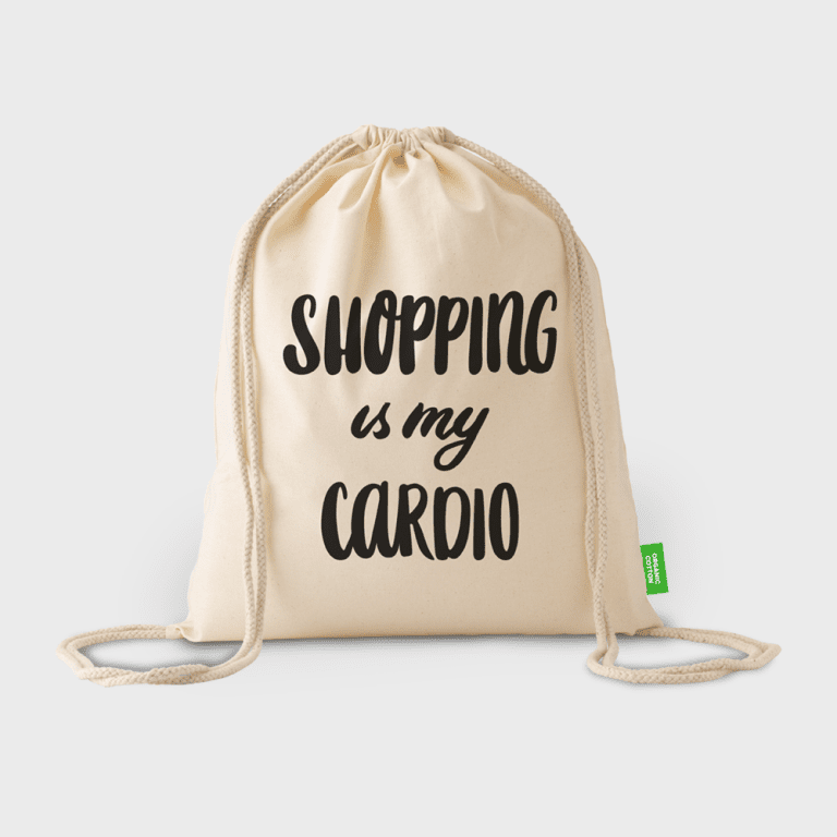 Katoenen rugzak met trekkoord