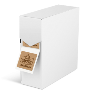 Kraft stickers op rol