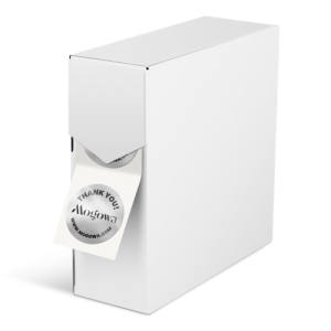 Zilver stickers op rol