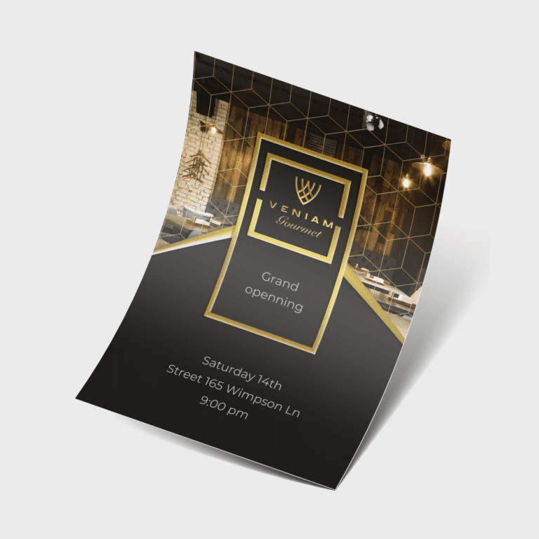 Flyers met exclusieve afwerking