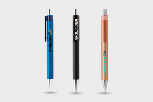 Metallic pen met chroom afwerking