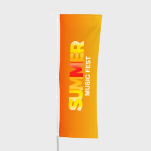 Premium rechthoekige beachflags