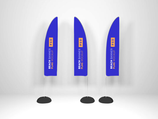 beachflag mockup
