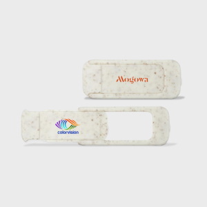 Milieuvriendelijke webcam cover van tarwestro