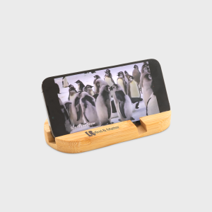 Bamboe tablet en telefoonhouder