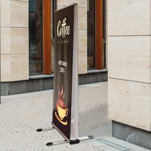Outdoor roll-up banners