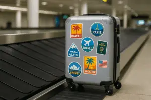 De Slimste Manier om je Bagage Terug te Vinden: Kofferstickers met Naam of Logo